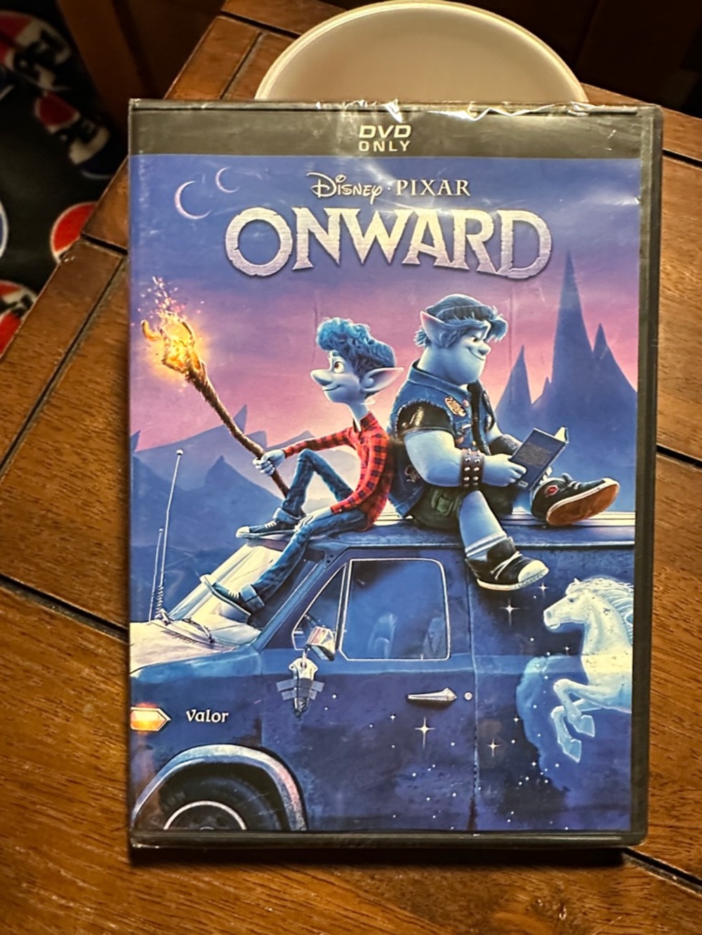 Disney Pixar Onward DVD - Blue Illustrated Cover with Characters